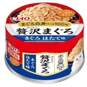 画像1: いなば　チャオ　贅沢まぐろ　まぐろ・ほたて味　60ｇ　ゼリータイプ【期限2026.10.9】 (1)