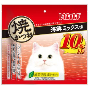 画像1: いなば　焼かつお　海鮮ミックス　10本【賞味期限2025.7】 (1)