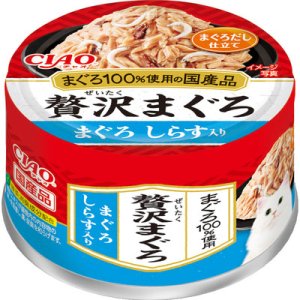 画像1: いなば　チャオ　贅沢まぐろ　まぐろ・しらす入り　60ｇ　ゼリータイプ【期限2026.8.27】 (1)