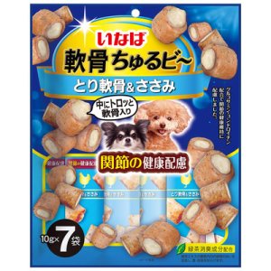 画像1: いなば　軟骨ちゅるビ〜　とり軟骨＆ささみ　10g×7袋【賞味期限2025.11】【6個までレターパックプラス便600円対応】 (1)