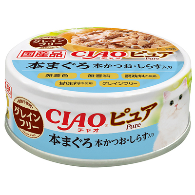 200円引き】いなば CIAO 国産 活まぐろプレミアム72缶 - ペットフード